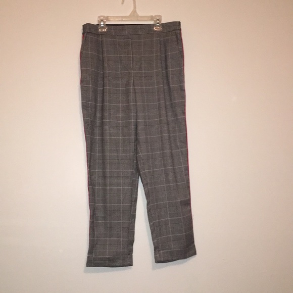 Plaid Pants, Striped sides, Cisono - Picture 1 of 3